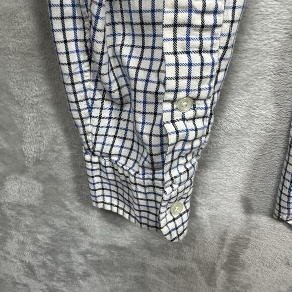 Ralph Lauren Men Shirt Sz L Classic Fit Ivory Plaid Long Sleeve Button Down Pony - Picture 6 of 12